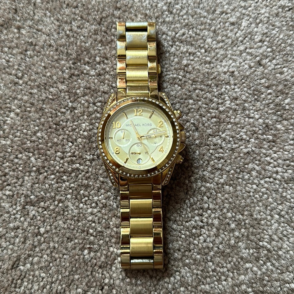Ladies Michael Kors gold watch